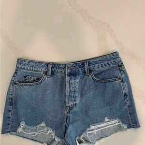 Gianni Bini Light Blue Distressed Jean Shorts